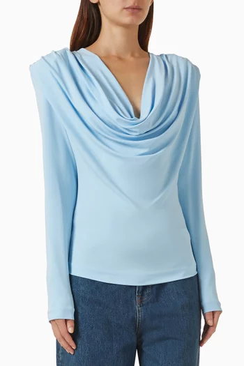 Draped Top in Jersey