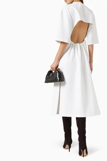 Open-back Midi Dress in Jersey