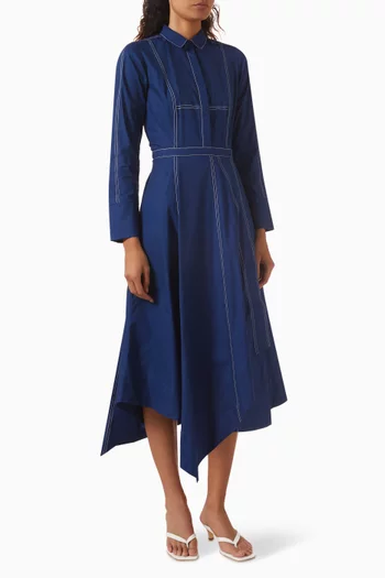 Roma Shirt Dress in Cotton-poplin