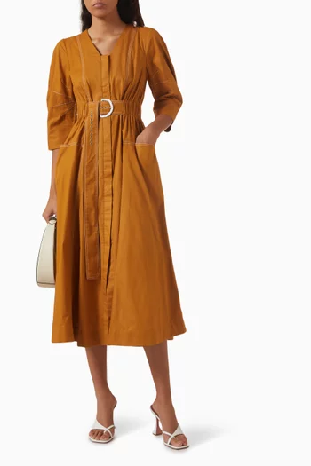 Roma Dress in Cotton-poplin
