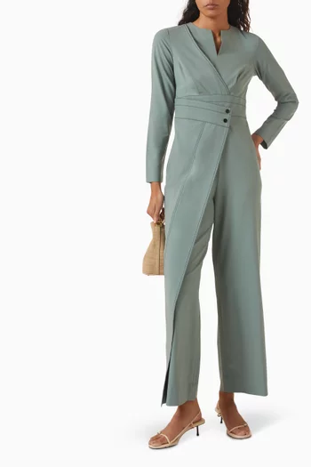 Via Jumpsuit in Viscose-blend