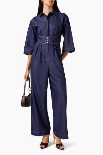 Paola Jumpsuit in Denim-tencel