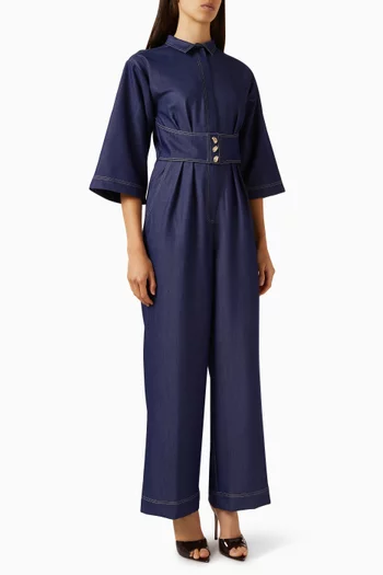 Paola Jumpsuit in Denim-tencel