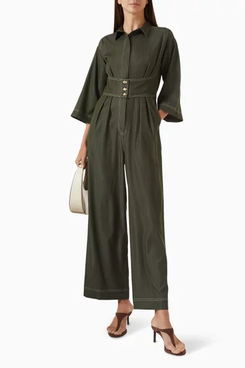 Paola Jumpsuit in Denim-tencel