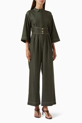 Paola Jumpsuit in Denim-tencel
