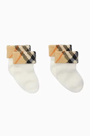 Check Print Sock Set