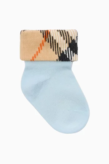 Check Print Sock Set