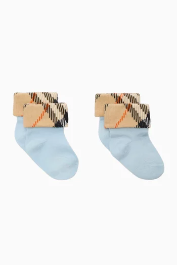 Check Print Sock Set