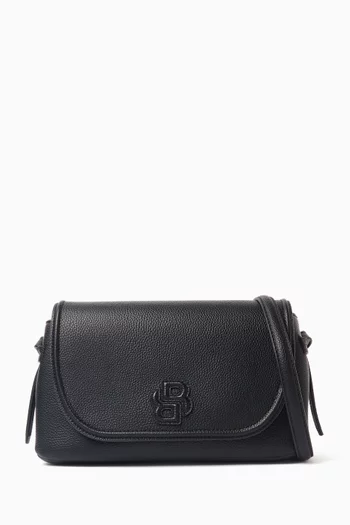Anett Flap Crossbody Bag in Faux Leather