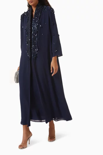 Embellished Abaya Set in Chiffon