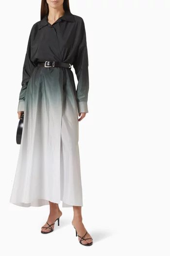 Super Oversized NK Shirt Midi Dress