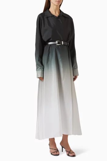 Super Oversized NK Shirt Midi Dress