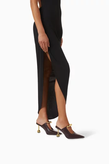 Sofia 80 Mules in Vegan Leather