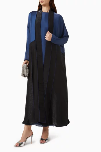 Two-tone 3-piece Abaya Set in Silk Organza
