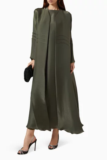 3-piece Abaya Set in Silk Organza