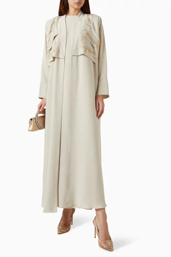 3-piece Abaya Set in Airflow Crepe