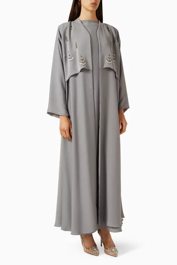 3-piece Abaya Set in Airflow Crepe