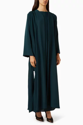3-piece Abaya Set in Airflow Crepe