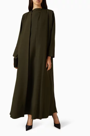 3-piece Abaya Set in Airflow Crepe