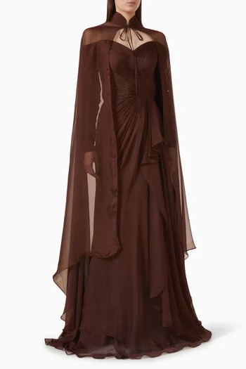 Arina Gown in Silk Chiffon