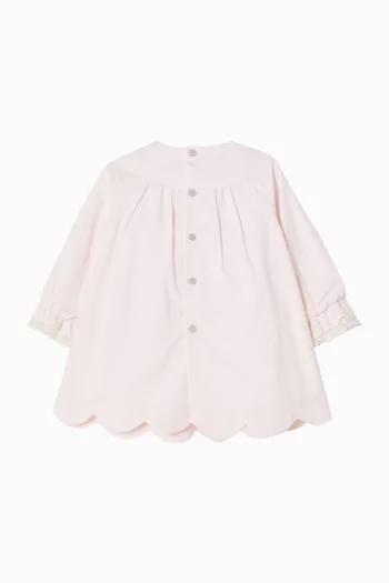 Embroidered Dress in Cotton