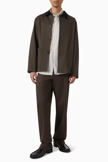 Irving Shirt in Relaxed Linen Stripe
