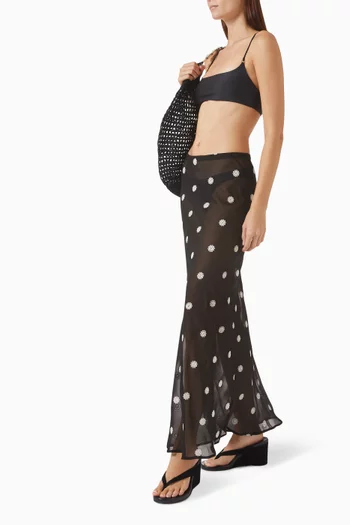 Elle Maxi Skirt in Georgette