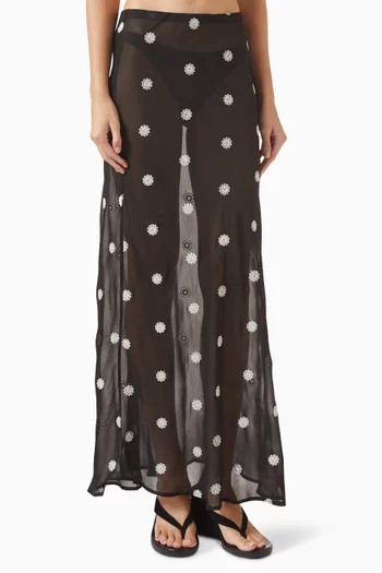 Elle Maxi Skirt in Georgette