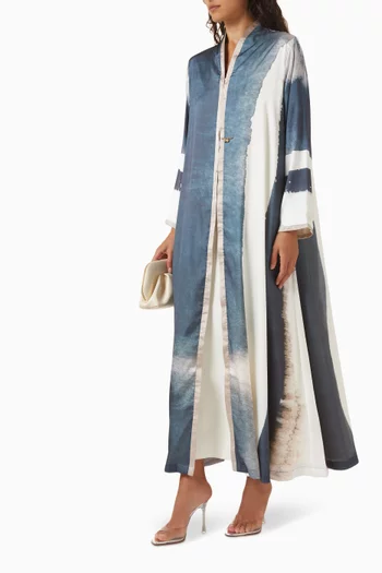 Printed Abaya in Organza