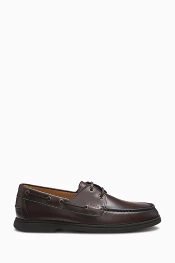 Sienne Boat Loafers in Leather