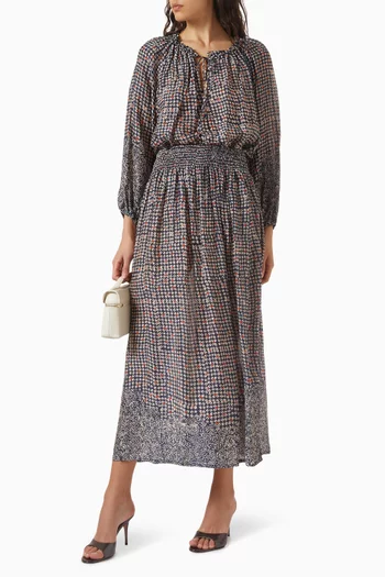 Bella Maxi Skirt in Viscose