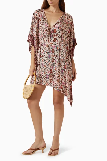 Paulina Mini Kaftan in Rayon