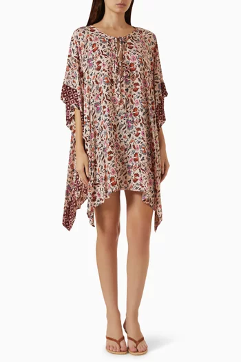 Paulina Mini Kaftan in Rayon