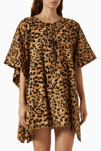 Paulina Mini Kaftan in Cotton