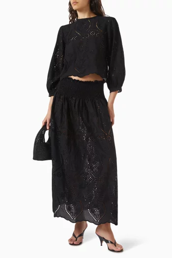 Bella Maxi Skirt in Cotton