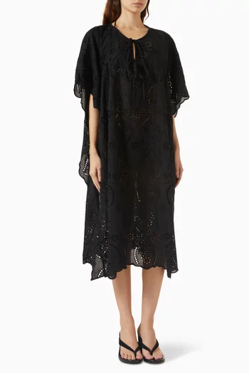 Paulina Midi Kaftan in Cotton