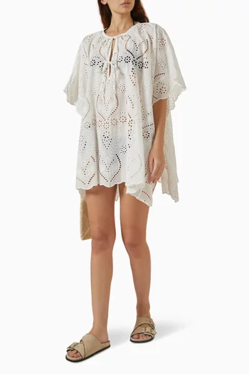 Paulina Mini Kaftan in Cotton