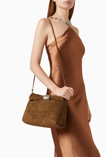 Small Cuff Clutch in Suede
