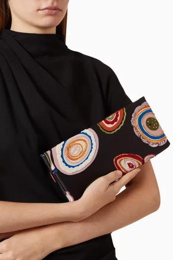 Muse Clutch in Satin
