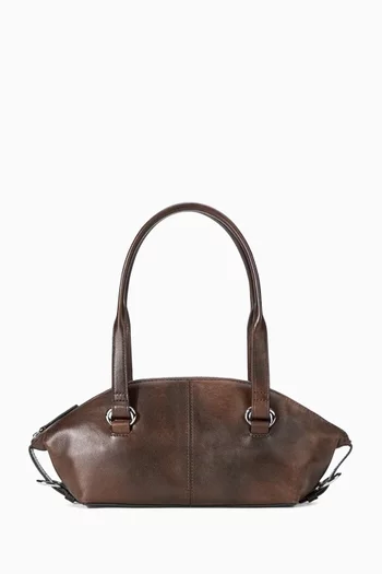 Mini Hester Shoulder Bag in Distressed Leather
