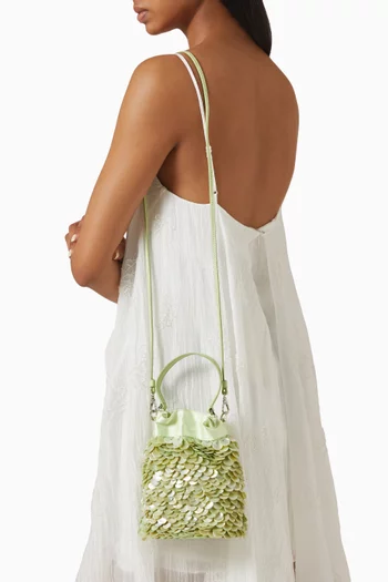Mini Lila Pearl Shell Bag