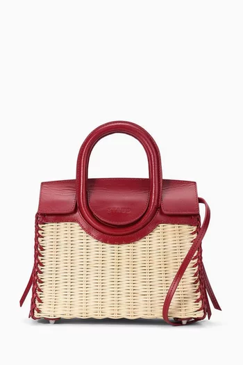 Mini Maude Top-handle bag in Wicker