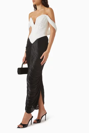 Noir Muse Drape Gown