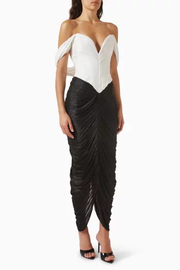 Noir Muse Drape Gown