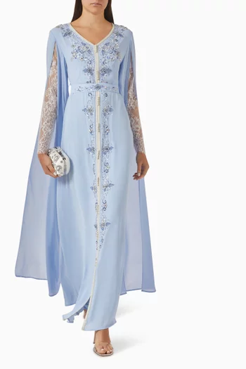 Embellished Belted Kaftan