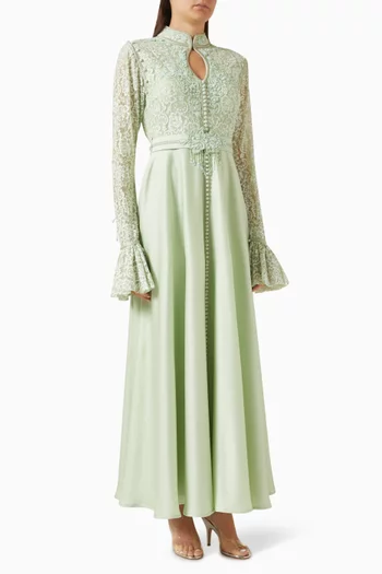 Embellished Lace Dress