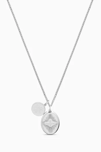 Mini Dove Pendant Necklace in Sterling Silver