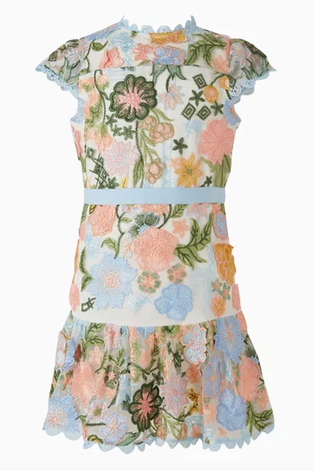 Rosalie Embroidery Mini Dress