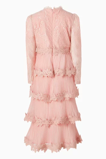 Peggy Midi Dress in Lace