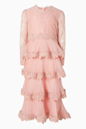 Peggy Midi Dress in Lace